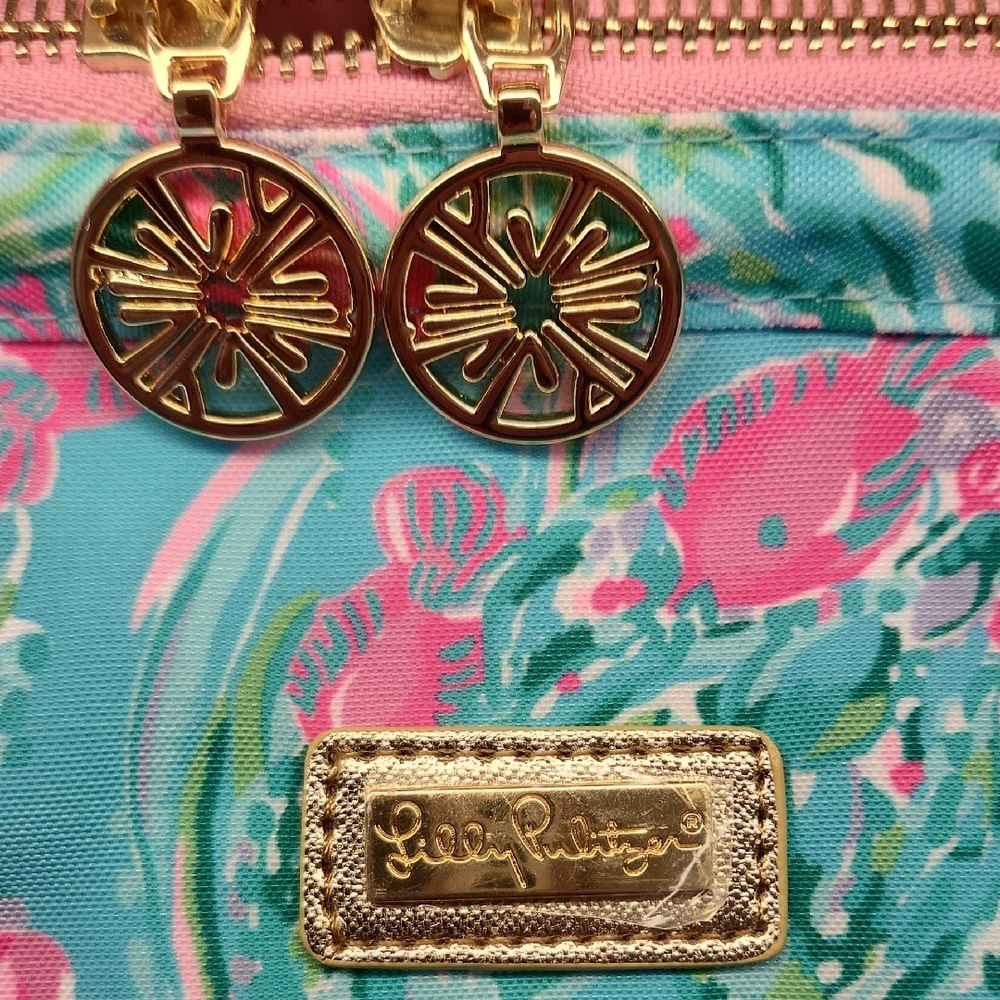 Lilly Pulitzer Backpack Cooler with Aquatic Print - Picture 2 of 8